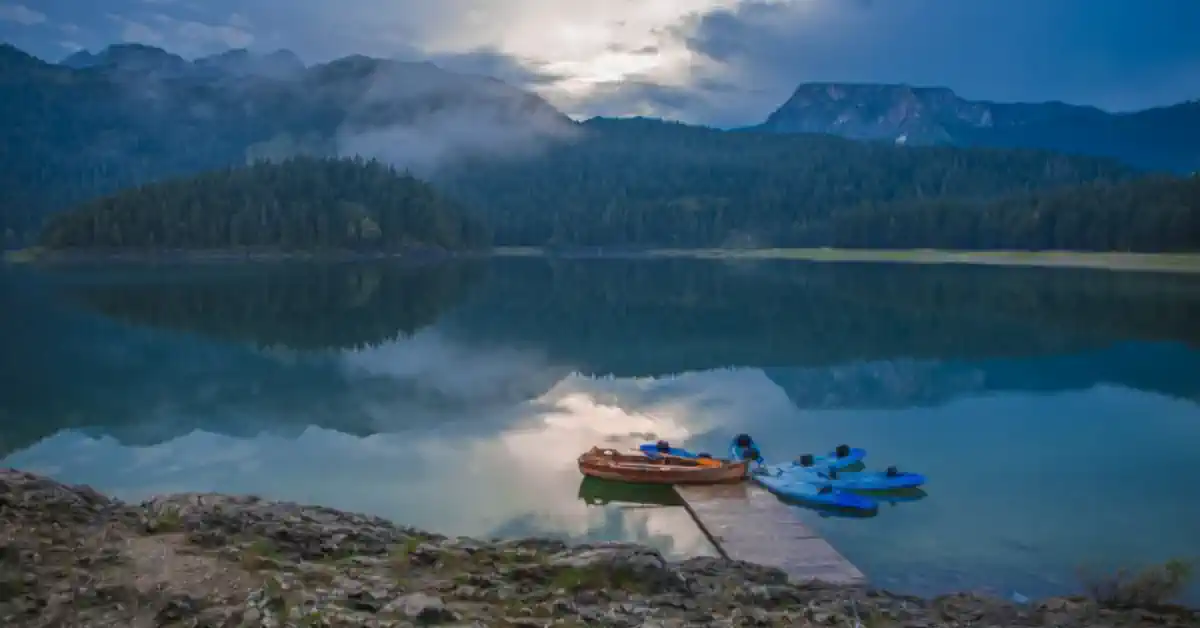 Black Lake Montenegro kayak