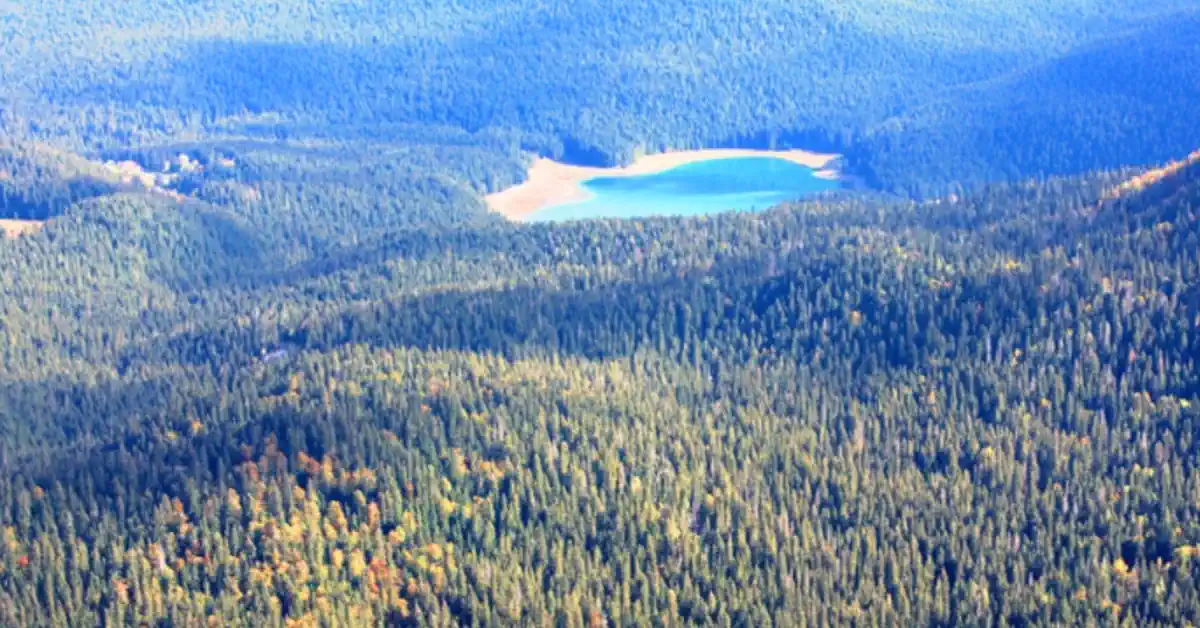 Black Lake from Crvena Greda Trail