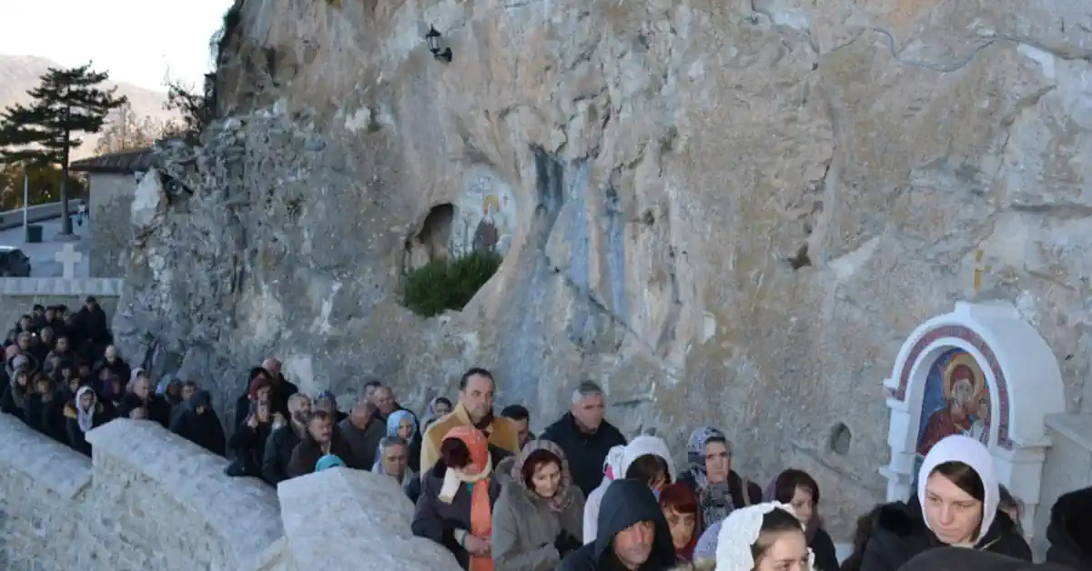 Ostrog Monastery pilgrims