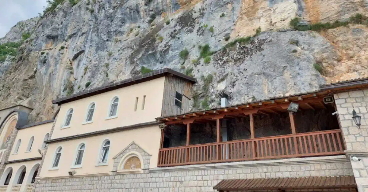 Ostrog Upper Monastery lower building