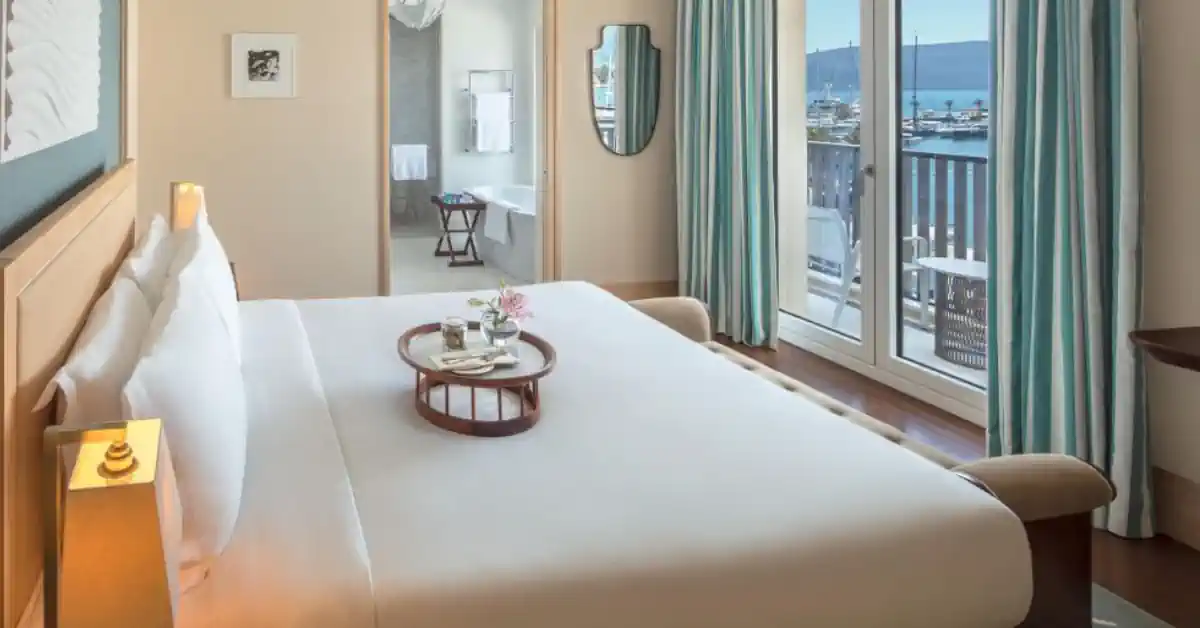 Regent Porto Montenegro 2-bedroom bedroom aqua