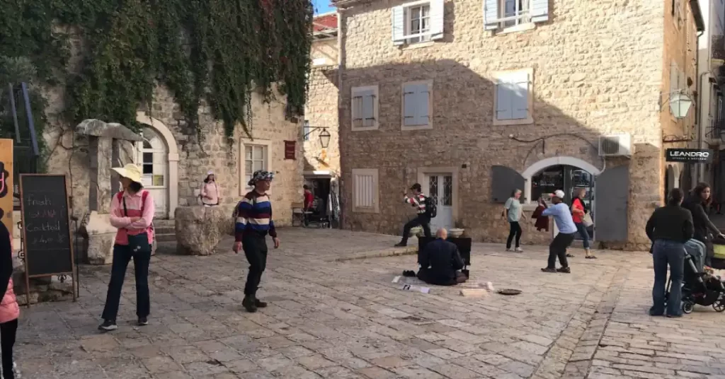 Budva Old Town Poet's Square