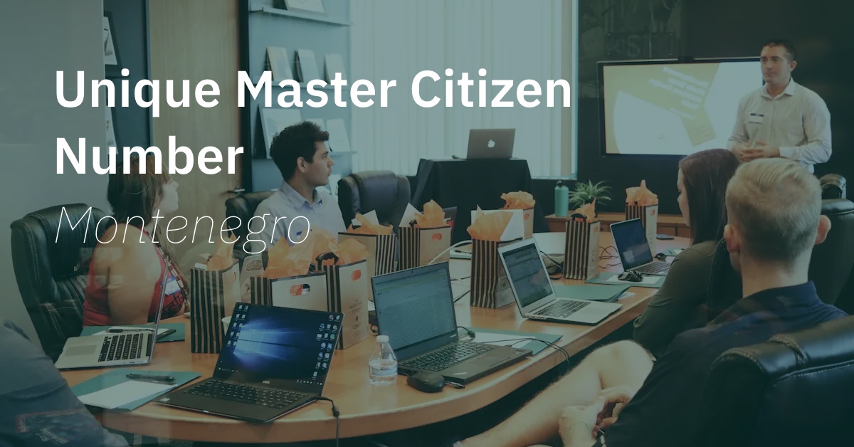 Montenegro JMBG Unique Master Citizen Number